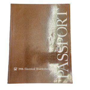 1996 Honda Passport Electrical Troubleshooting Service Manual First Edition